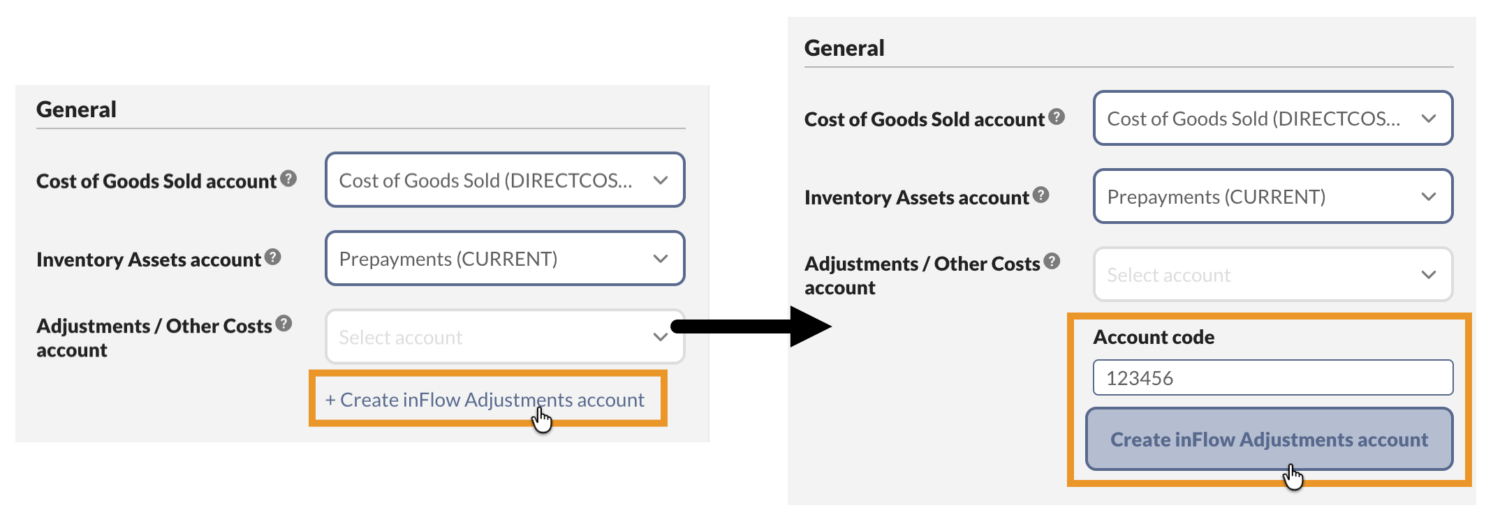 The Xero integration settings with the "Enable push" toggle turned on, above the "Sales order push" section.